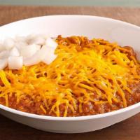 All-Beef Chili · 100% USDA pure beef chili, scratch-made in our kitchens with a secret blend of spices and to...