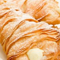 Traditional Lobster Tail · Hand-pulled flaky dough baked to a golden brown, filled with our signature French cream and ...
