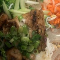 Char Grilled Chicken With Vermicelli Noodles · Bun ga nuong.