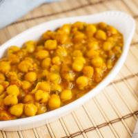 Channa Masala · Delicious chickpeas cooked in an exotic blend north Indian spices.
