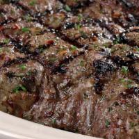 Ribeye Steak* · With heavy marbling for rich flavor and seasoned with salt, pepper and garlic. Choice of 8 o...