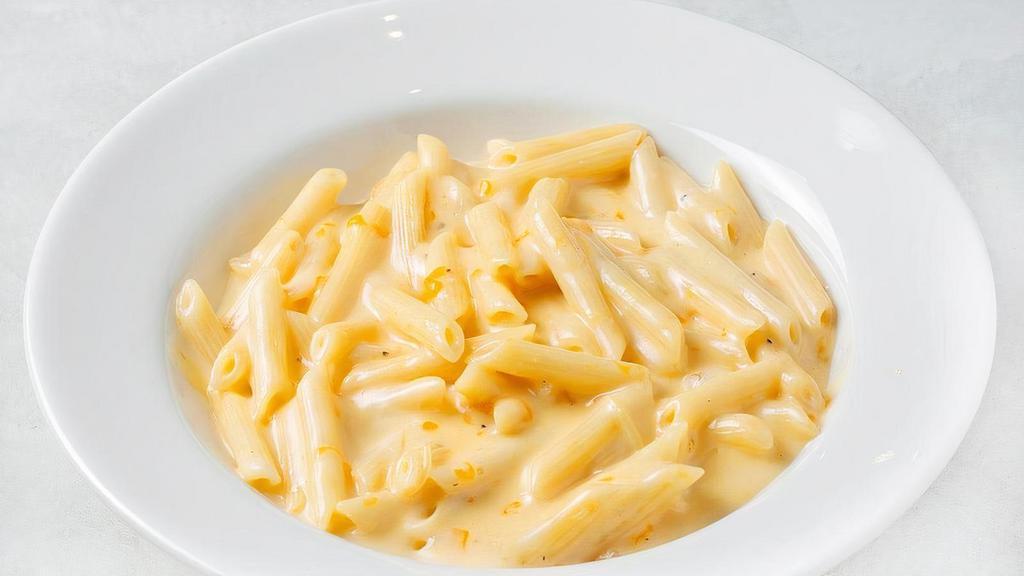 Mac And Cheese · Pasta with cheese sauce.