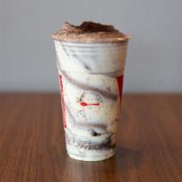 Cookie Monster · Blended Oreo Milkshake surrounded in our Camo Brûlée.