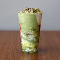 Camo Matcha · Blended Matcha Surrounded in our Camo Brûlée.
