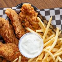 Chicken Tenders Combo · Classic breaded chicken tenderloins fried to crispy perfection. Four pieces.