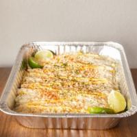 Elotes Family Pack · Your choice of elote served with mayonnaise, cojita cheese, paprika, and lime.