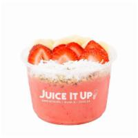 Melon Madness Bowl · Watermelon Juice, Non-Fat Yogurt, Strawberry, Banana. Cal: 320/470. (Vegetarian, Gluten-Free)