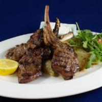 Paidakia- Rack Of Lamb Chops · Four deliciously prepared thin cut Greek style rack of lamb chops served with a side of your...