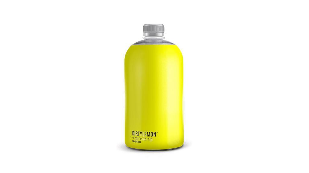 Dirty Lemon: + Ginseng 16Oz · An power boosting blend designed to heighten focus & alertness and deliver sustained, fat-burning energy when your body needs it most.
