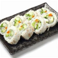 Veggie Roll · Seaweed, sushi rice, sesame seeds, avocado, cucumber, gobo, kaiware sprouts, daikon