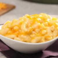 Macaroni And Cheese · Traditionally prepared mac-n-cheese for a comfort food classic.