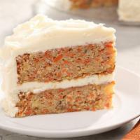 Carrot Cake (Slice) · A fresh baked classic with sweet cream cheese icing.