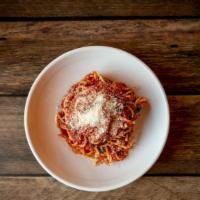 Spaghetti Marinara · Marinara, Parmesan