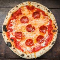Kids Pepperoni Pizza · Tomato Sauce, Mozzarella, Pepperoni
