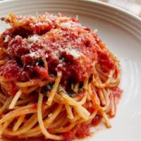 Lrg Spaghetti Marinara · Marinara, Parmesan