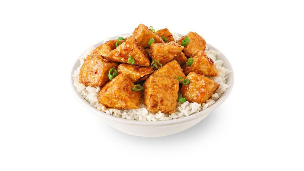 Firecracker Tofu · Spicy - Starts sweet, finishes with a spicy kick, garnished with green onions.. (2) 530 cal