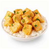 Crispy Honey Tofu · Crispy tofu in a sweet honey sauce. Contains fish sauce.