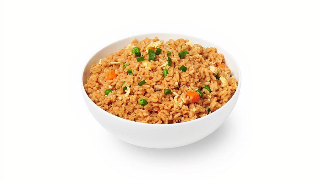 Egg Fried Rice · Perfectly seasoned fried rice with egg, bean sprouts, carrots, onions and peas.. (2) 370 - 490 cal