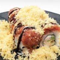 Hot Night Roll · [Inside: Shrimp Tempura, Crab Meat, Cucumber]
[Outside:  Spicy Tuna & Spicy Mayo Sauce, Eel ...