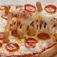 Large Peanut Butter Pizza - John'S Signature · (Ten slices) peanut butter pizza sauce, mozzarella, and pepperoni. we dare you to try it!