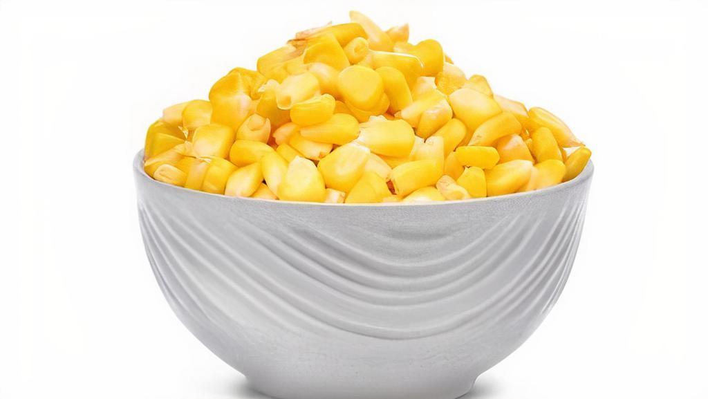 Corn · Gluten-Free, Vegetarian. Golden corn kernels salted and buttered