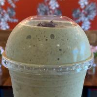 Power Mint · E3 live, mint, banana, cacao nibs, coconut nectar, coconut meat, cashew milk.