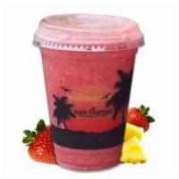 Venice Cove · Cold-pressed apple juice, strawberries, pineapple & dried cranberries.