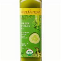 #1 - Green Fields · Kale, spinach, cucumber & celery.