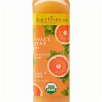 #9 - G.O.A.T. Juice · Grapefruit & mint.
