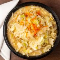 Vegetable Ramen · Stir-fried Napa cabbage, carrots, onions and beansprouts.
