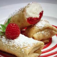 Raspberry Chimi · Delicious Raspberry and Cream Cheese filled Chimichanga