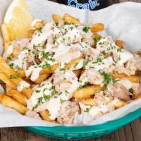 Crab Fries  · Your choice of Cajun or lemon pepper fries topped with real blue crab meat and drizzled with...