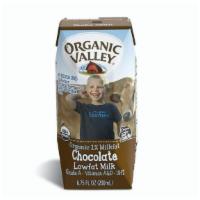 Organic Valley Chocolate Lowfat Milk · Absolutely NO antibiotics, synthetic hormones, toxic pesticides or GMO anything. 130 Calories