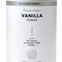 Powder|Vanilla Powder - No Sugar Added · Our no sugar added French Deluxe™. Vanilla makes the most delicious, richest vanilla beverag...