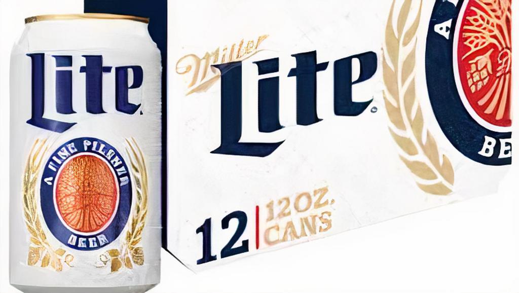 Miller Lite · Miller's classic light beer is perfect for your next party, celebration, or backyard BBQ.