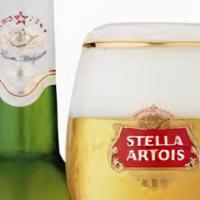 Stella Artois · Stylish Belgian pilsner beer.