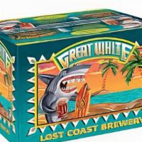 Lost Coast Great White Beer · Light bodied with citrusy flavor and notes of pepper.