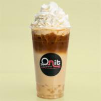 Layered Honey Latte · Espresso, premium milk, and honey layered into an iced drink.