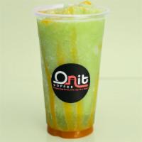Green Apple Onergy ™ · Plant based energy drink infused with granny smith apple flavor and drizzled with caramel