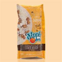 Cookie Dough · Small Cookie Dough flavored dotted ice cream packed inside a pouch