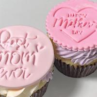 Mother'S Day Embossed Cupcakes · 