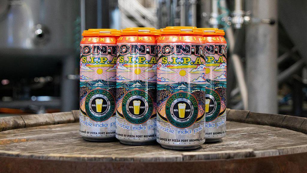 Ponto S.I.P.A. 6-Pack · 21+ Only! Valid Sate or Federal ID required.
6-Packs include six cans of 16 ounces.
Ponto is a 4.5% Sessionable India Pale Ale.