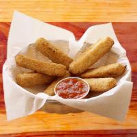 Cheese Sticks · Battered Mozzarella sticks served with marinara sauce.