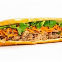 Grilled Pork Sandwich · A crowd favorite. A 12-inch sandwich with our marinated grilled pork, mayo, pickled salad, c...