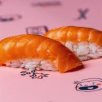 King Salmon Nigiri · sushi rice topped with king salmon (2 pc)