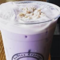 Taro Milk Tea · Jasmine green tea, taro, creamer.