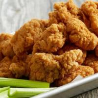 Boneless Wings · A mound of all-white-meat boneless wings with your choice of one of our superb sauces or dry...