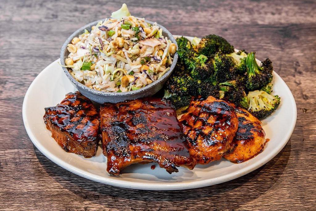 Wr Bbq Combo - 3 Items · Select 3 items from the following: Baby Back Ribs, Pulled Pork, BBQ Chicken Breast, Roasted Chicken, Beef Ribs, Smoked Kielbasa, and WR Tri Tip.