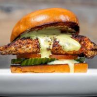 Grilled Honey Bird · House honey mustard, house pickles and fresh tomatoes