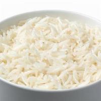 Basmati Rice · Steamed, white basmati rice